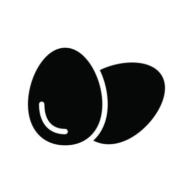 Yumurta Web ikonu vektör illüstrasyonu