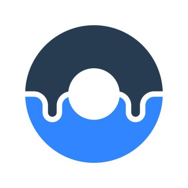 donut simgesi vektör illüstrasyonu