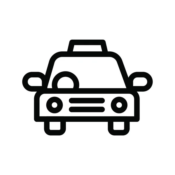 Taxi Web Icon Vector Illustration — Stok Vektör