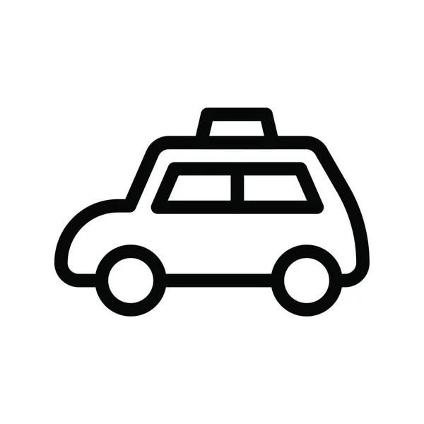 Taxi Web Icon Vector Illustration — Image vectorielle