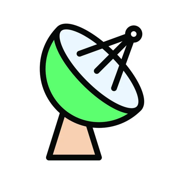 Иконка Спутниковой Тарелки Векторная Иллюстрация — стоковый вектор