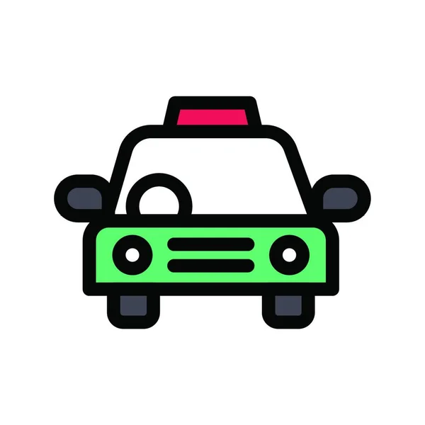 Taxi Web Icon Vector Illustration —  Vetores de Stock