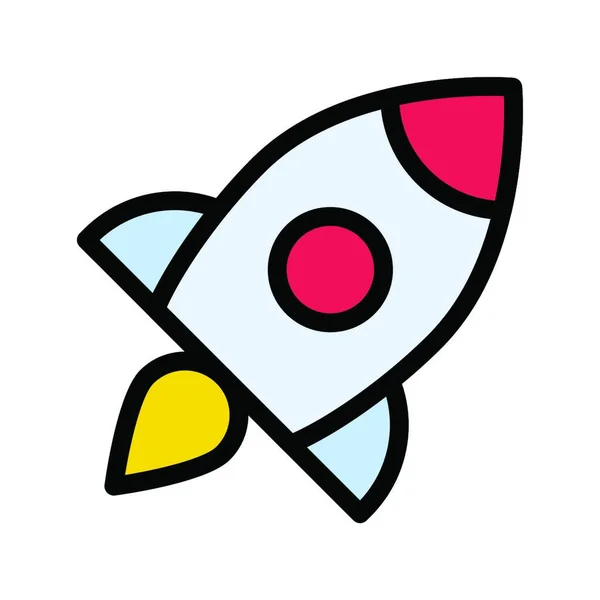 Spacecraft Spaceship Icon Vector Illustration — Stock Vector
