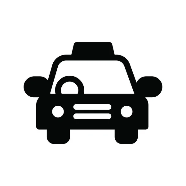 Taxi Web Icon Vector Illustration — Stockvektor