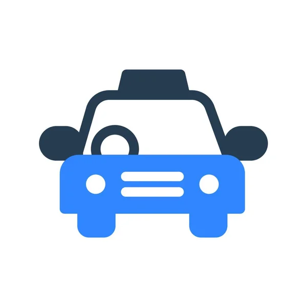 Taxi Web Icon Vector Illustration — Vettoriale Stock