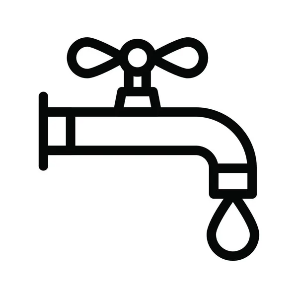 Faucet Icon Vector Illustration — Stock Vector