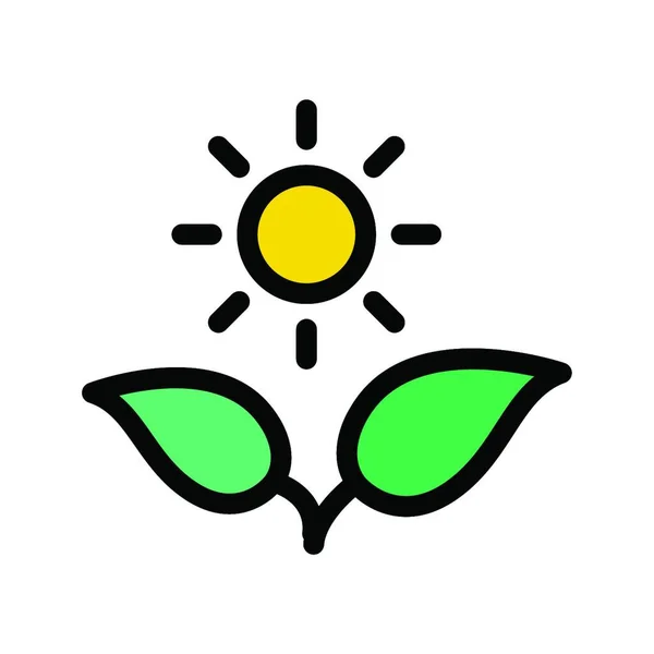 Сонце Значок Векторна Ілюстрація — стоковий вектор
