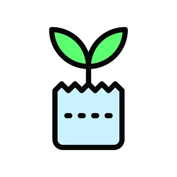 stock vector plant icon, vector illustration