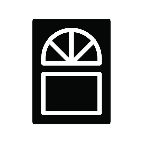 Иконка Двери Векторная Иллюстрация — стоковый вектор