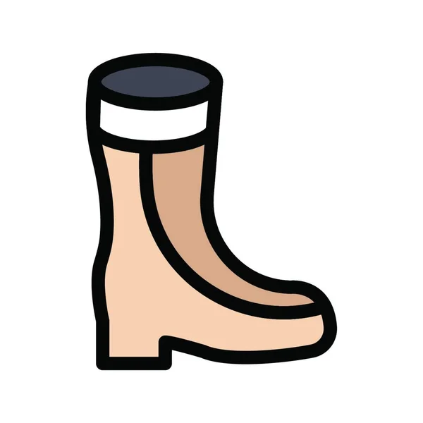 Safety Boot Simple Vector Illustration — Stock Vector