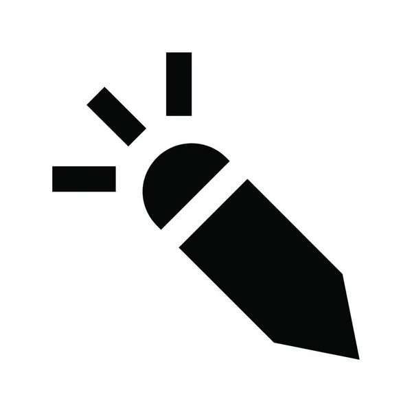 Запис Ручка Веб Іконка Векторні Ілюстрації — стоковий вектор