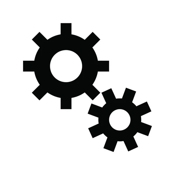 Icône Des Engrenages Illustration Vectorielle — Image vectorielle
