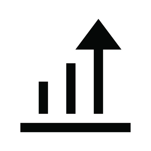 Ikona Wzrostu Ilustracja Wektora — Wektor stockowy