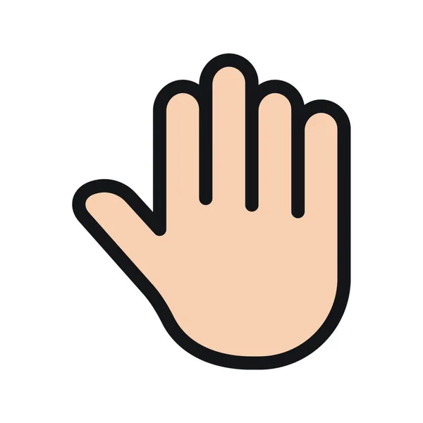Hand Symbol Vektor Illustration — Stockvektor