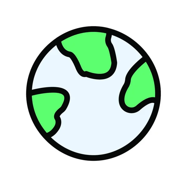 Global Icône Vectoriel Illustration — Image vectorielle