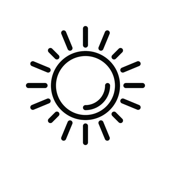 Sonne Web Icon Vektor Illustration — Stockvektor