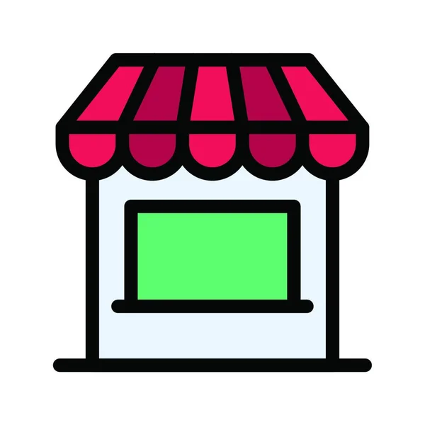 Shop Icon Vector Illustration — 스톡 벡터
