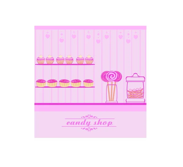 Store Sweets Chocolate Modern Vector Illustration — Stock Vector