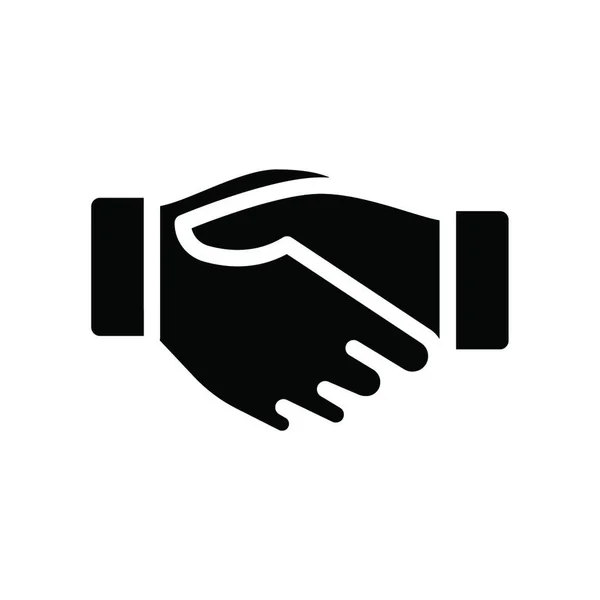 Illustration Zum Handshake Symbol Vektor — Stockvektor