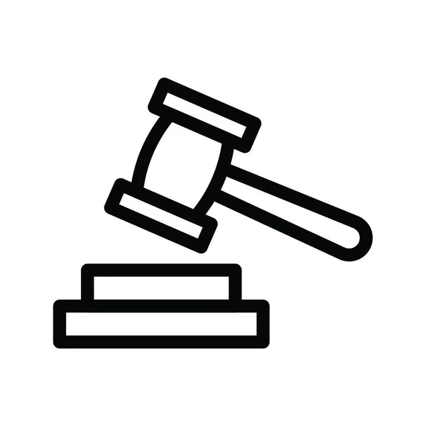 Правосуддя Веб Іконка Векторні Ілюстрації — стоковий вектор