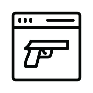 suç simgesi vektör illüstrasyonu