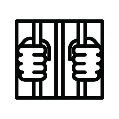 Hapishane simge vektör çizim