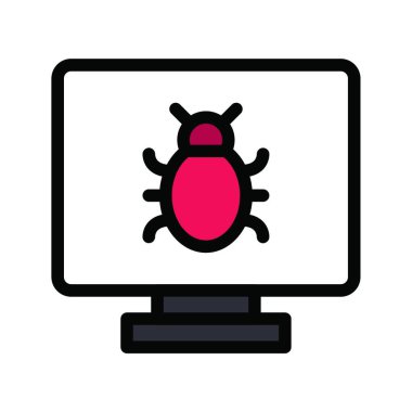 Virüs ikonu vektör illüstrasyonu