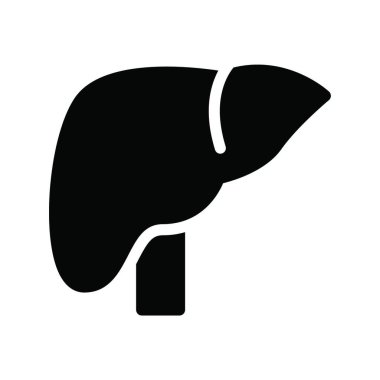 Karaciğer ağ ikonu vektör illüstrasyonu