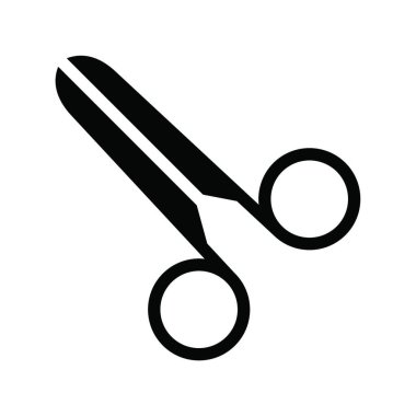 makas web simgesi vektör illüstrasyonu