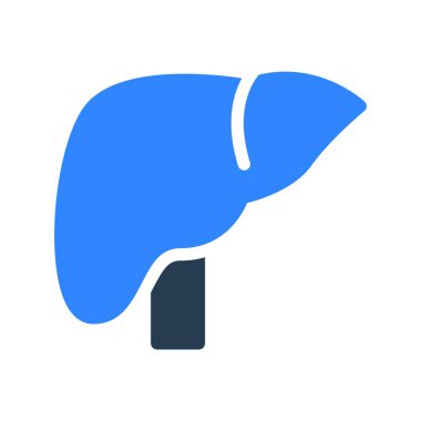 Karaciğer ağ ikonu vektör illüstrasyonu