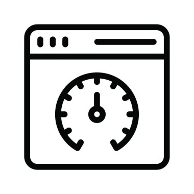 gauge web simgesi vektör illüstrasyonu 
