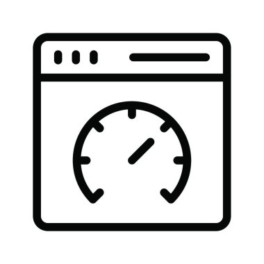 gauge web simgesi vektör illüstrasyonu 