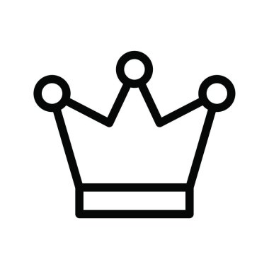 Taç web simge vektör çizim