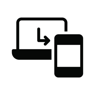 veri aktarım simgesi, vektör illüstrasyonu 