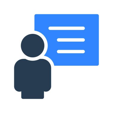  sunum simgesi vektör illüstrasyonu