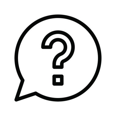 Soru işareti, web basit illüstrasyon