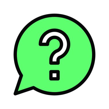 Soru işareti, web basit illüstrasyon