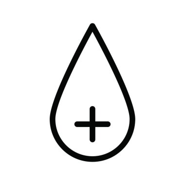 damla simgesi, vektör illüstrasyonu