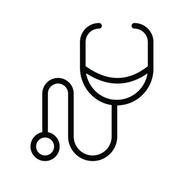stetoskop web simgesi vektör çizimi