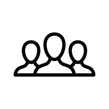 business team web simgesi vektör illüstrasyonu