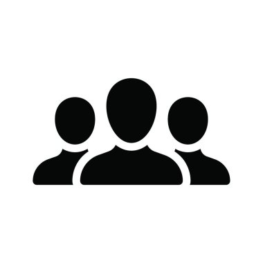 business team web simgesi vektör illüstrasyonu