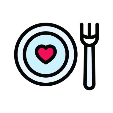 yiyecek web simgesi, vektör illüstrasyonu 