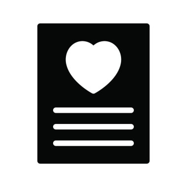 Sevgililer günü simgesi, vektör illüstrasyonu