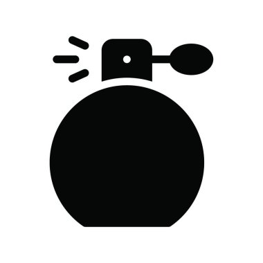 Parfüm ikonu, vektör illüstrasyonu