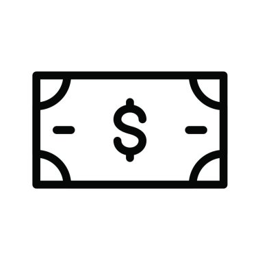 Dolar simgesi vektör illüstrasyonu  