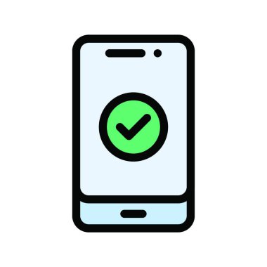 akıllı telefon web simgesi vektör çizimi