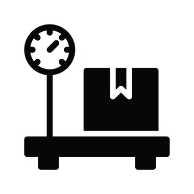 Ağırlık simgesi, vektör çizimi 