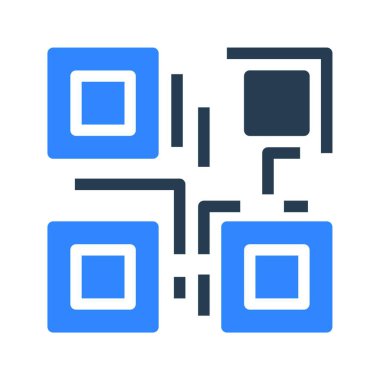 kod simgesi vektör illüstrasyonu  