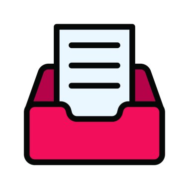 yazıcı, basit vektör illüstrasyonu