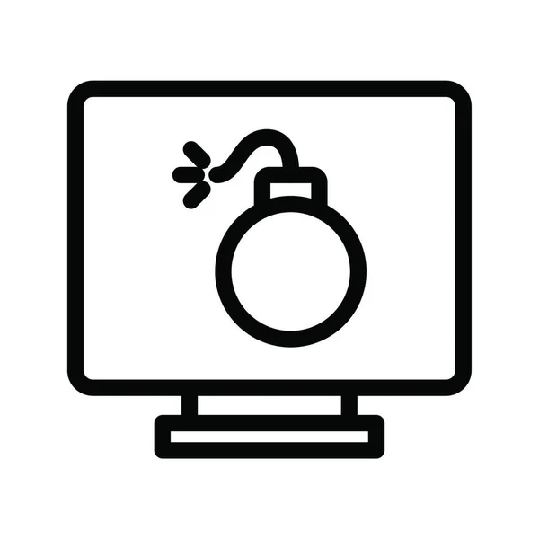 Ilustração Vetor Ícone Malware —  Vetores de Stock